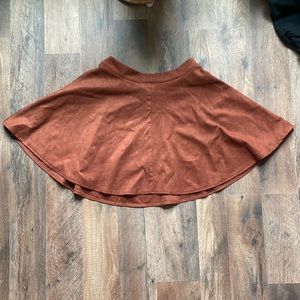 Brown Mini Skirt from Cider
